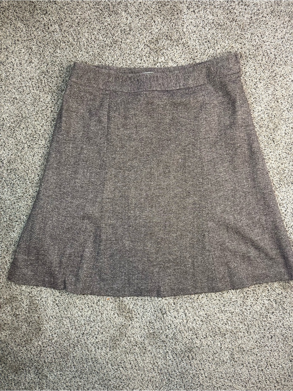 Appleseed's Tweed A-Line Skirt in Brown